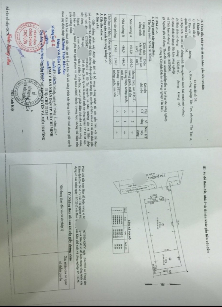 NHÀ XƯỞNG 3400M2 GIÁ TỐT ! Bán Hoặc Cho Thuê Nhà Xưởng Khu Công Nghiệp Tân Tạo Bình Tân