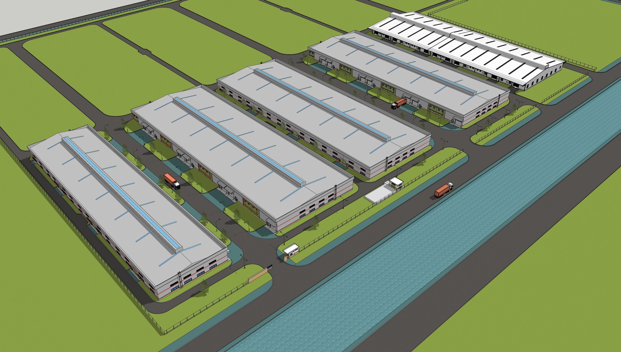 Chuyển nhượng 3000m2- 10000m2 -30 ha đất KCN THUẬN ĐẠO, Bến Lức, Long an