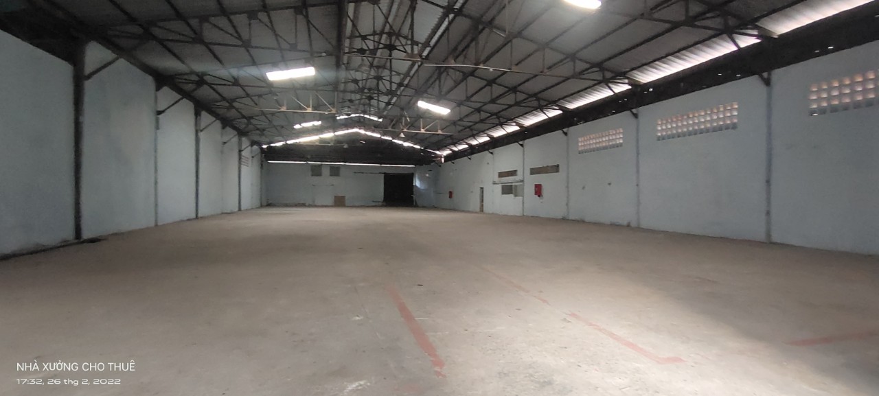 Cho thuê nhà xưởng 1000m2 Kinh Dương Vương quận 6 đường xe cont giá 100k/m2