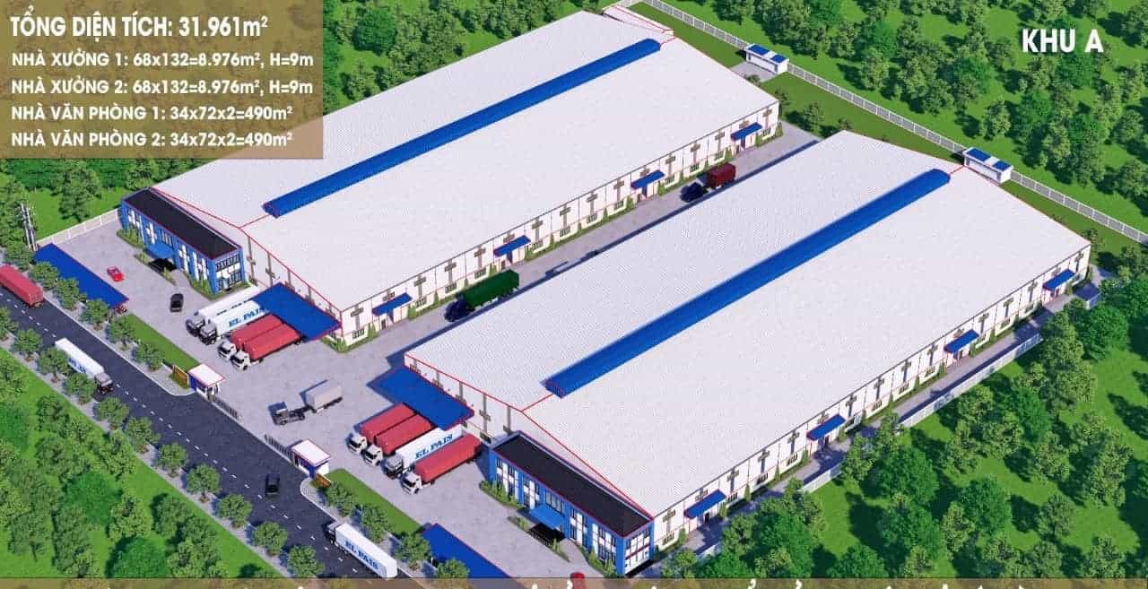 Cho thuê kho xưởng 8976m2 KCN Mỹ Phước, Bến Cát, Bình Dương