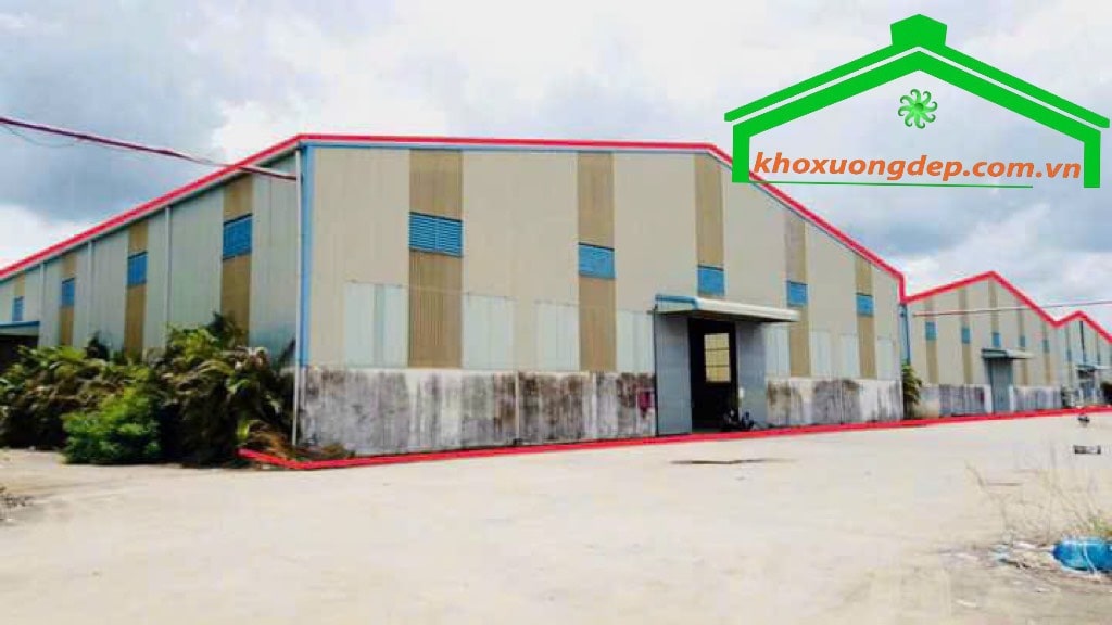 Cho thuê kho xưởng 5000m2 ngoài KCN Đức Hòa