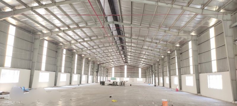 Kho xưởng cho thuê khu công nghiệp Hải Sơn Huyện Đức Hòa diện tích 2000 đến 3.000 mét vuông.