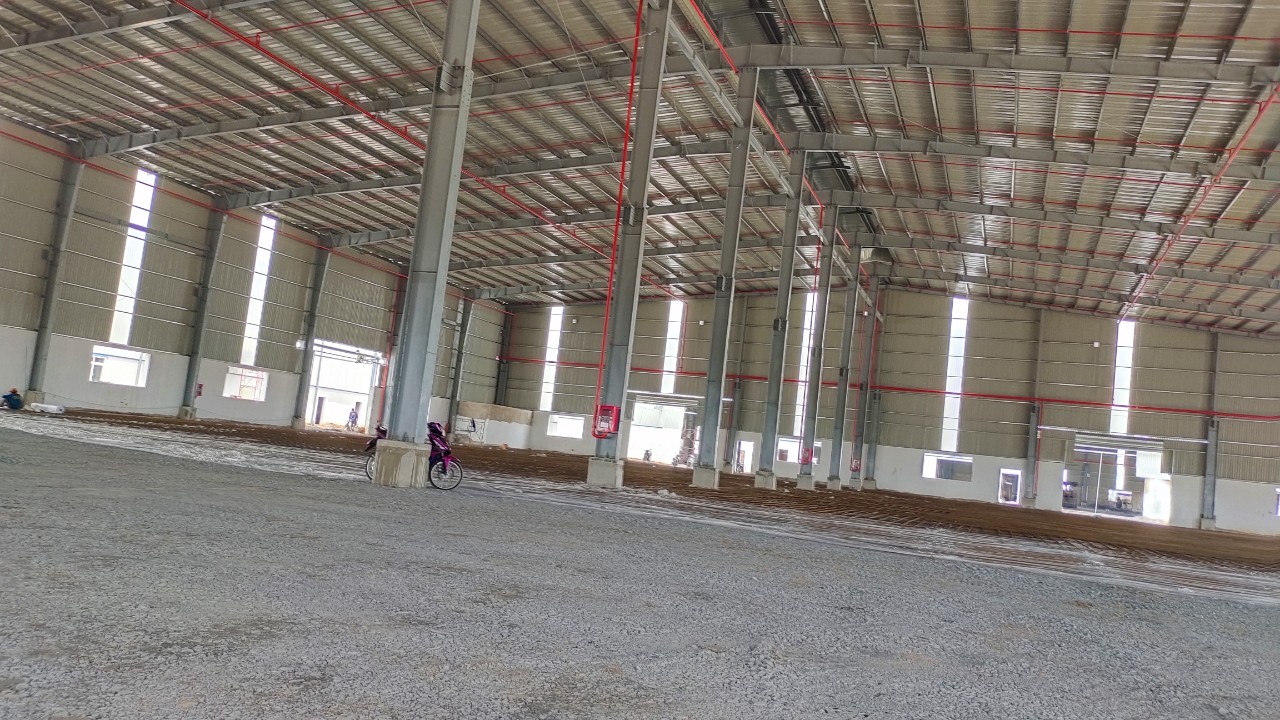 Cho thuê kho xưởng mới xây 4200m2 gía rẻ KCN Hải Sơn, Đức Hòa, Long An