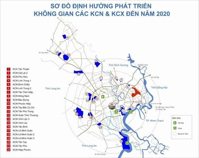 Danh sach cac khu cong nghiep tại thanh pho ho chi minh