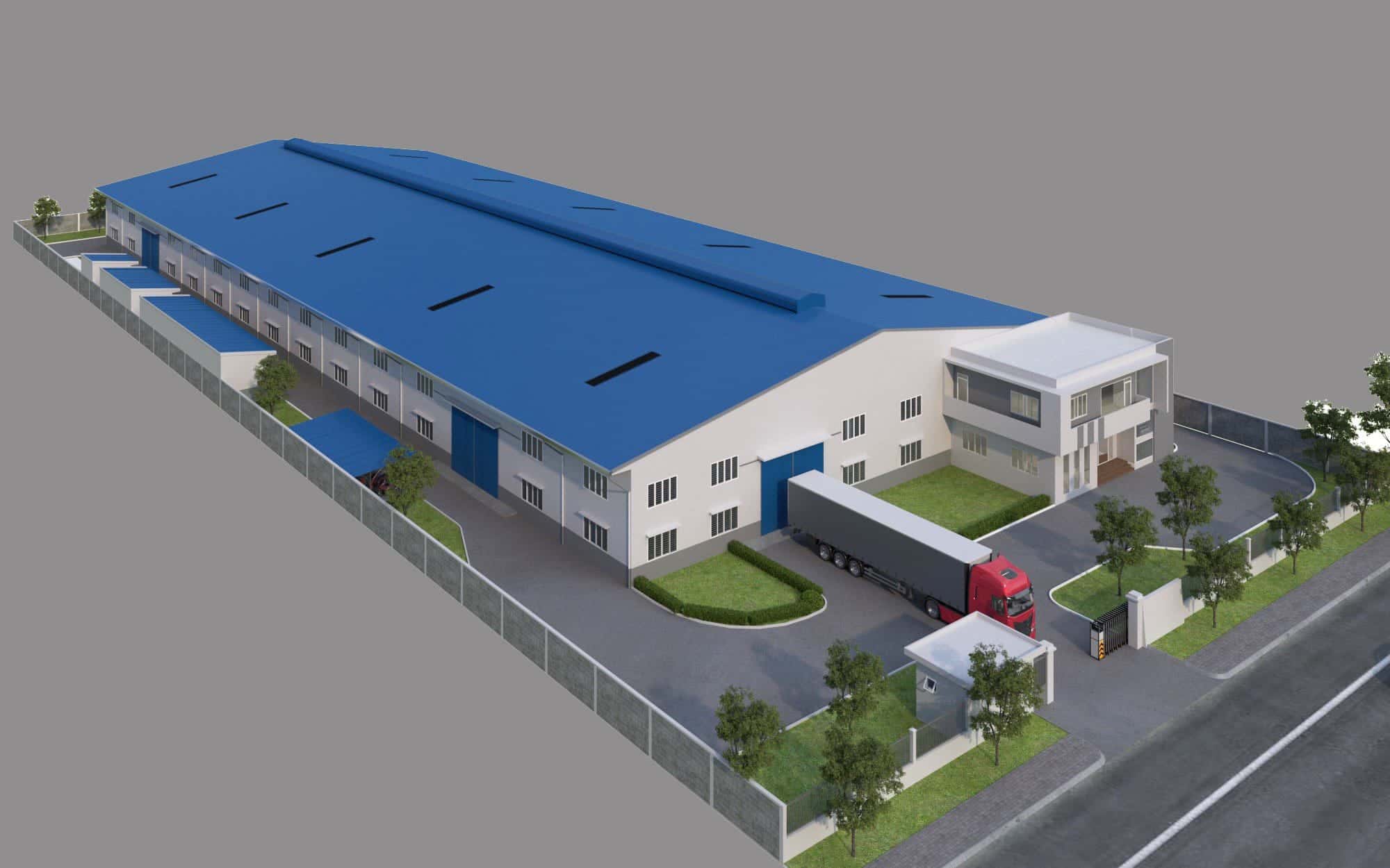 Cho thuê kho xưởng 4.050 m2 trong KCN Bàu Bàng, Tỉnh Bình Dương
