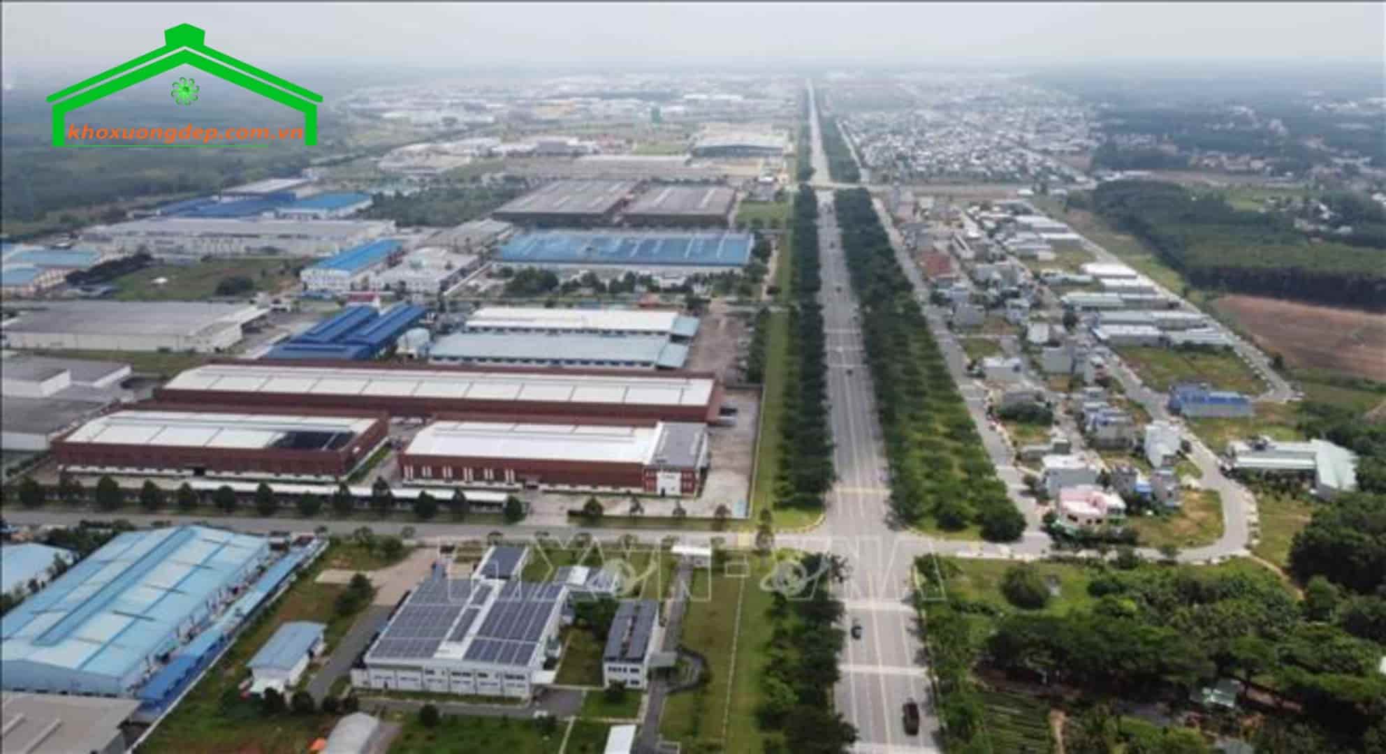 Giá thuê đất & giá thuê kho xưởng của khu công khu công nghiệp Mỹ Phước 3