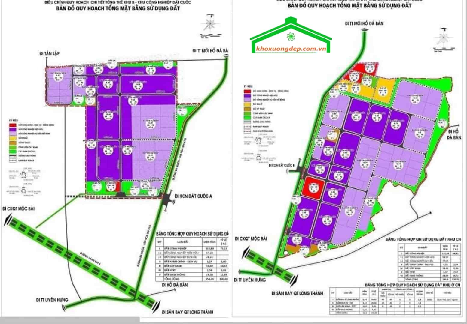 Bản quy hoạch khu công nghiệp Đất Cuốc - Bình Dương