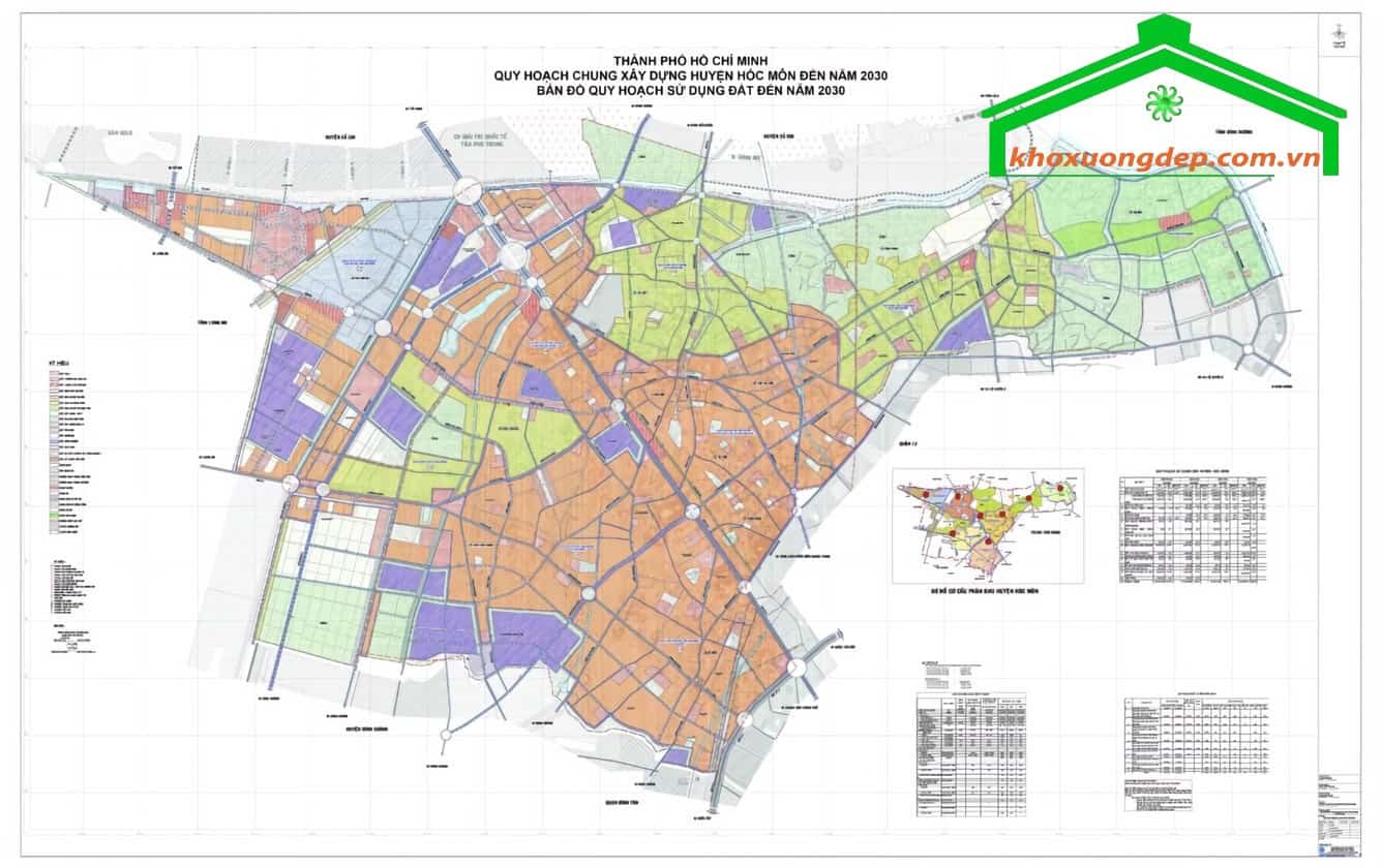 Chi tiết bản đồ quy hoạch Hóc Môn