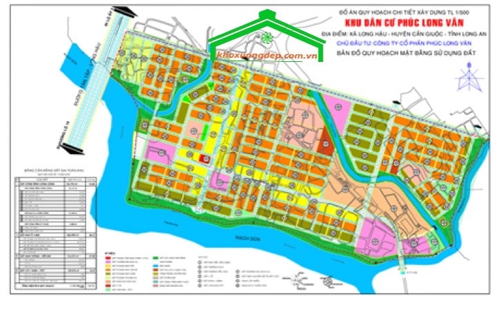 Bản quy hoạch khu công nghiệp Phúc Long- Long An