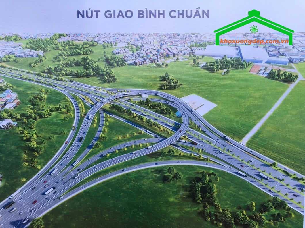 Nút giao Bình Chuẩn nằm ở khu vực thành phố Thuận An, tỉnh Bình Dương.