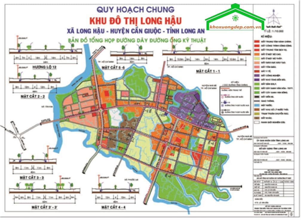 Quy mô quy hoạch của KCN Long Hậu