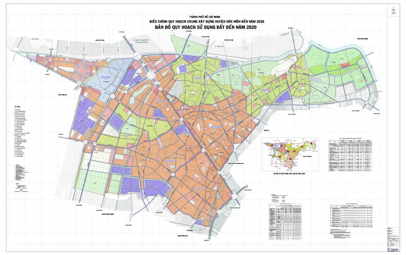 Bản đồ quy hoạch KCN Nhị Xuân, Hóc Môn