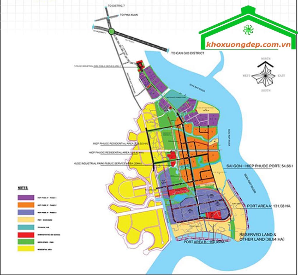 Bản quy hoạch khu công nghiệp Hiệp Phước