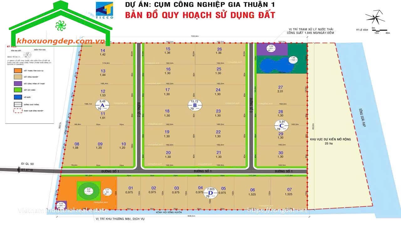 Bản đồ cụm công nghiệp Gia Thuận 1