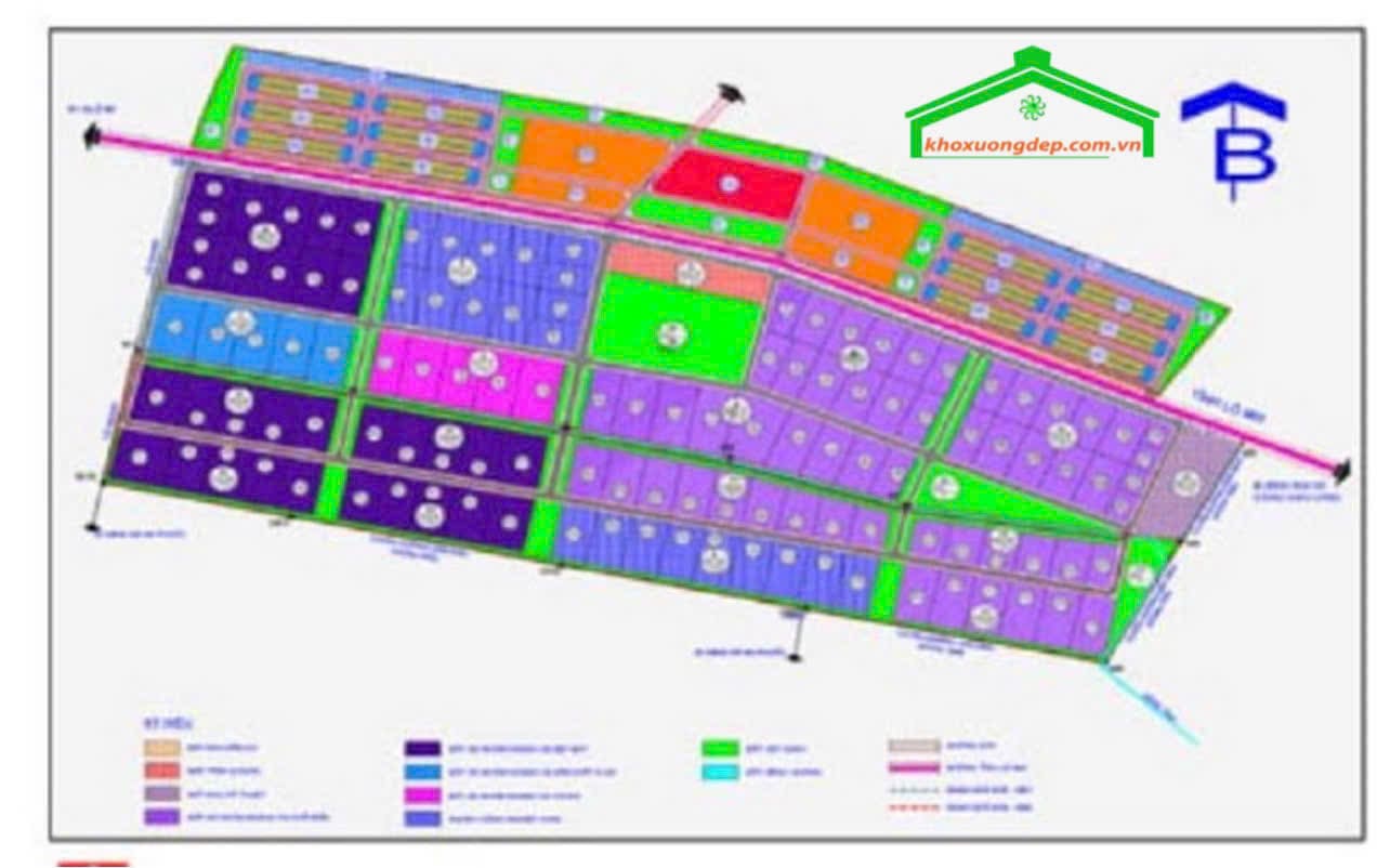 Bản đồ quy hoạch của KCN Giao Long, Bến Tre