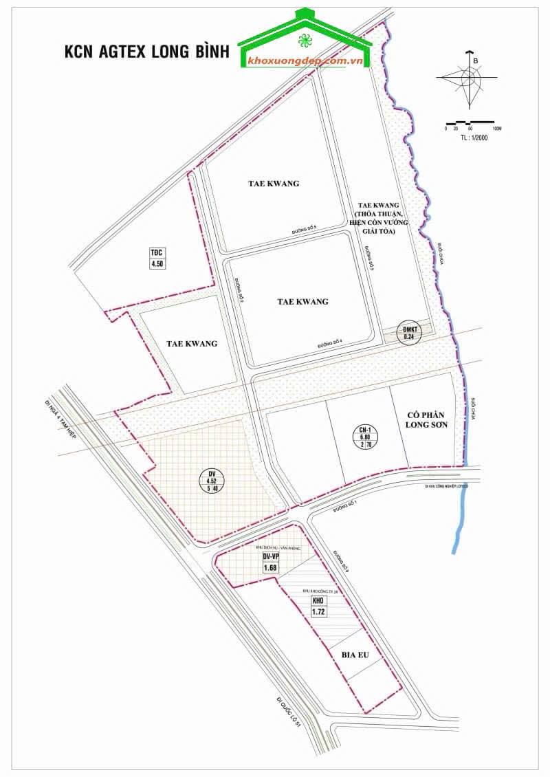 Bản đồ của KCN Long Bình, Đồng Nai