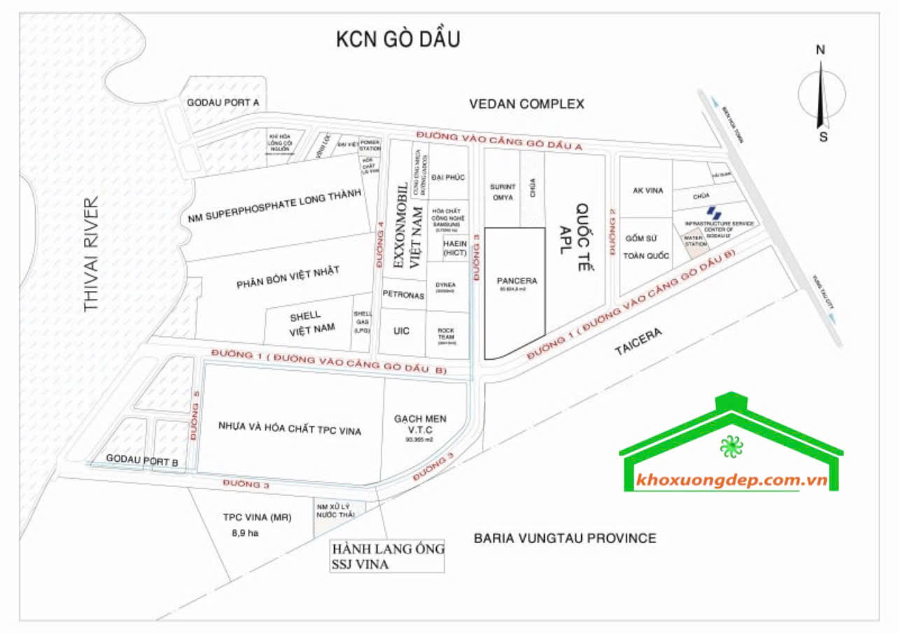 Bản quy hoạch khu công nghiệp Gò Dầu, Đồng Nai