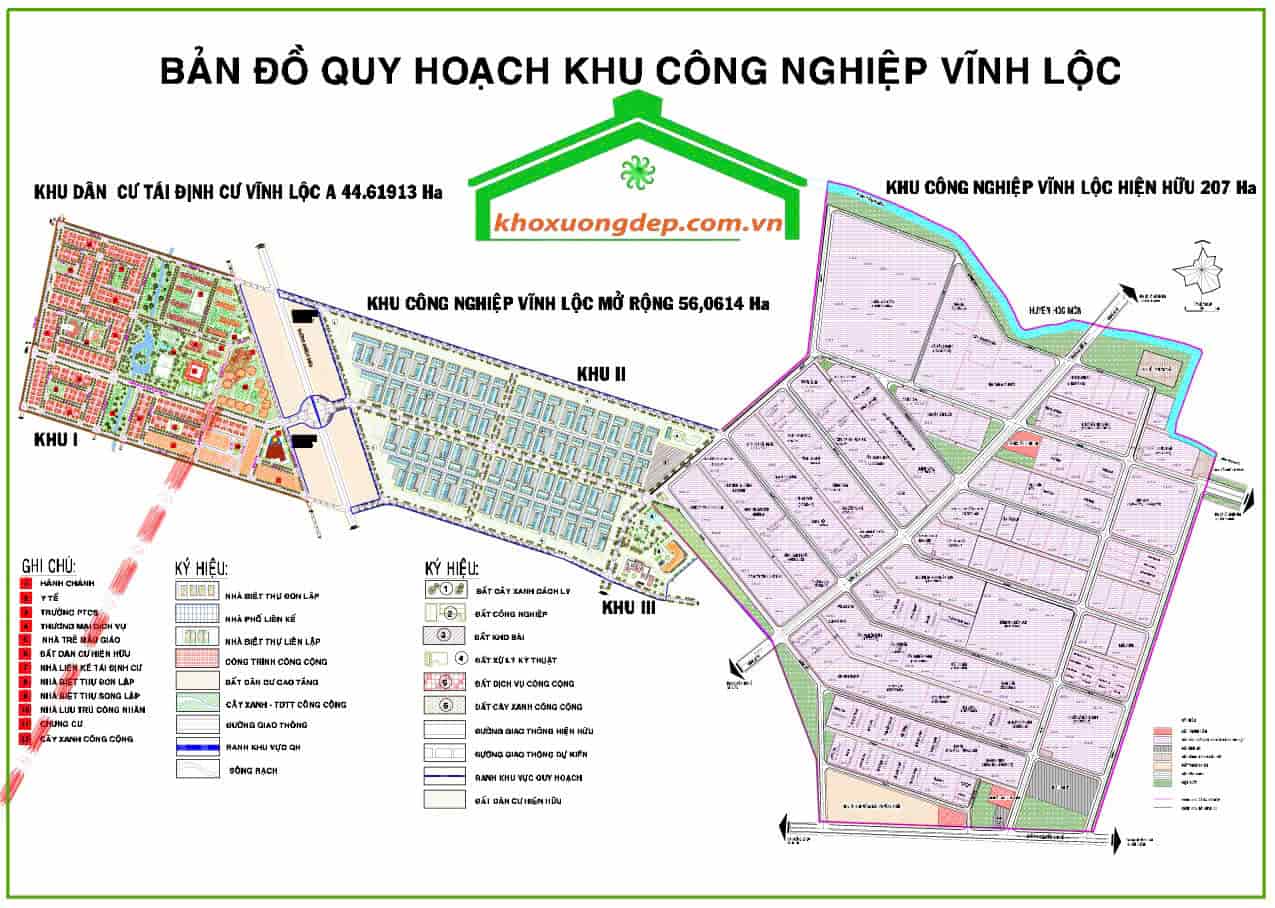 Sơ đồ khu công nghiệp Vĩnh Lộc, TP.HCM