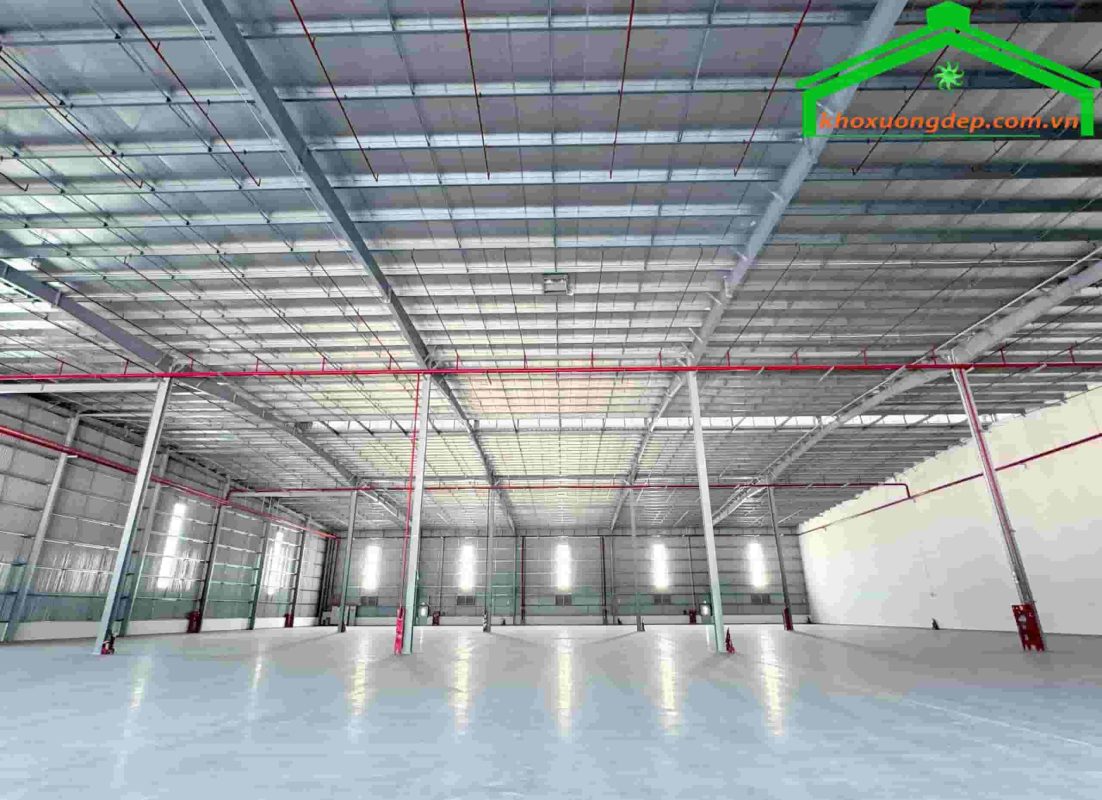 Cho thuê kho xưởng 10000m2 KCN Phú An Thạnh, Đức Hòa, Long An