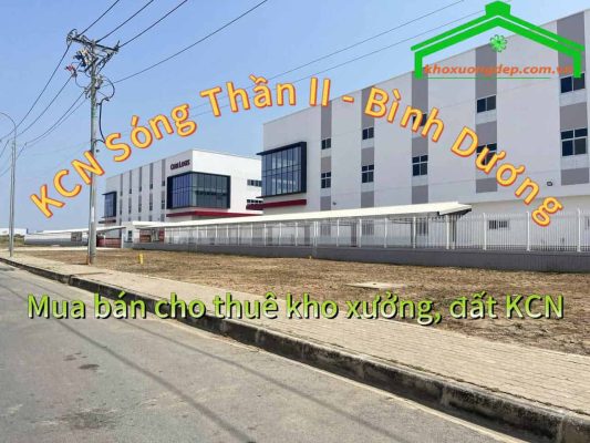 Cho thuê xưởng và mua bán xưởng tại Khu công nghiệp Sóng Thần II, Bình Dương