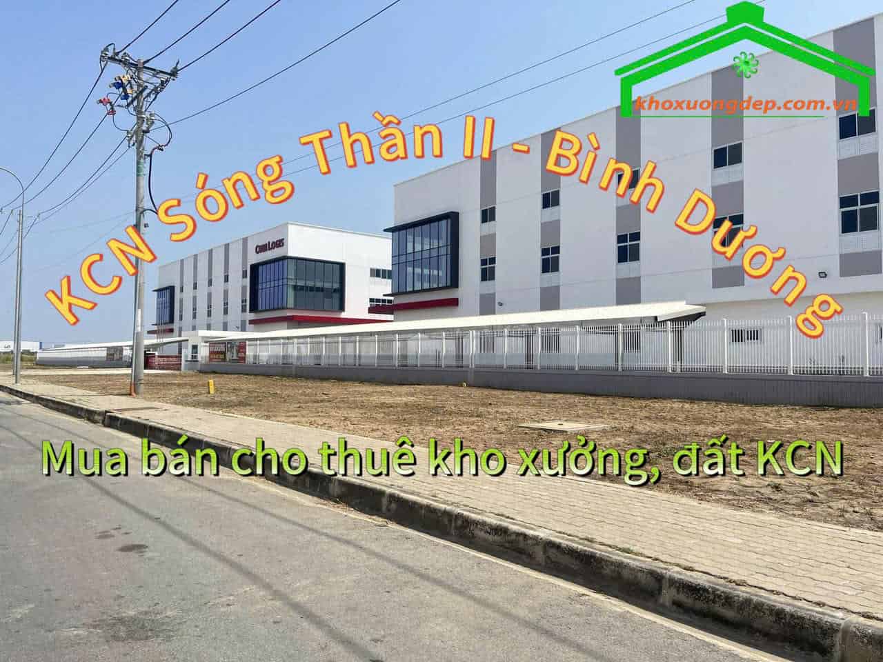 Cho thuê xưởng và mua bán xưởng tại Khu công nghiệp Sóng Thần II, Bình Dương