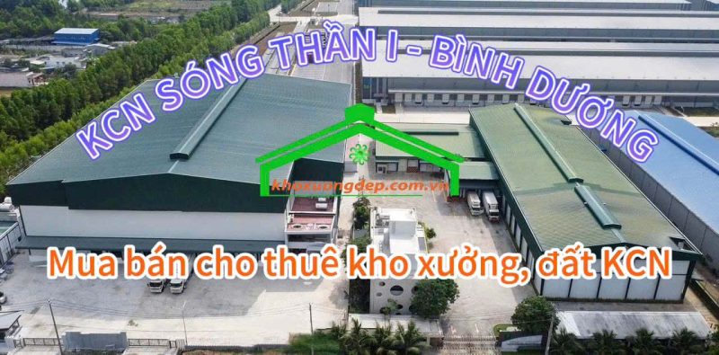 Cho thuê xưởng và mua bán xưởng tại Khu công nghiệp Sóng Thần I, Bình Dương