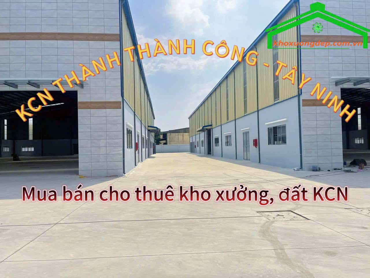 Cho thuê xưởng và mua bán xưởng tại Khu công nghiệp Thành Thành Công, Tây Ninh.