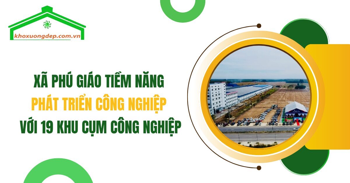 Toàn cảnh một trong những khu vực được quy hoạch phát triển mạnh mẽ tại xã Phú Giáo, sẵn sàng đón đầu làn sóng đầu tư công nghiệp.