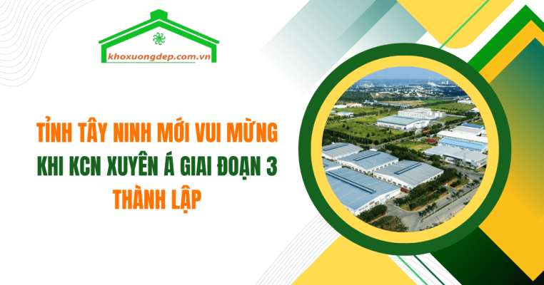 Tây Ninh rộn ràng đón tin vui! KCN Xuyên Á giai đoạn 3 ra đời, hứa hẹn trở thành điểm đến lý tưởng cho các nhà đầu tư.