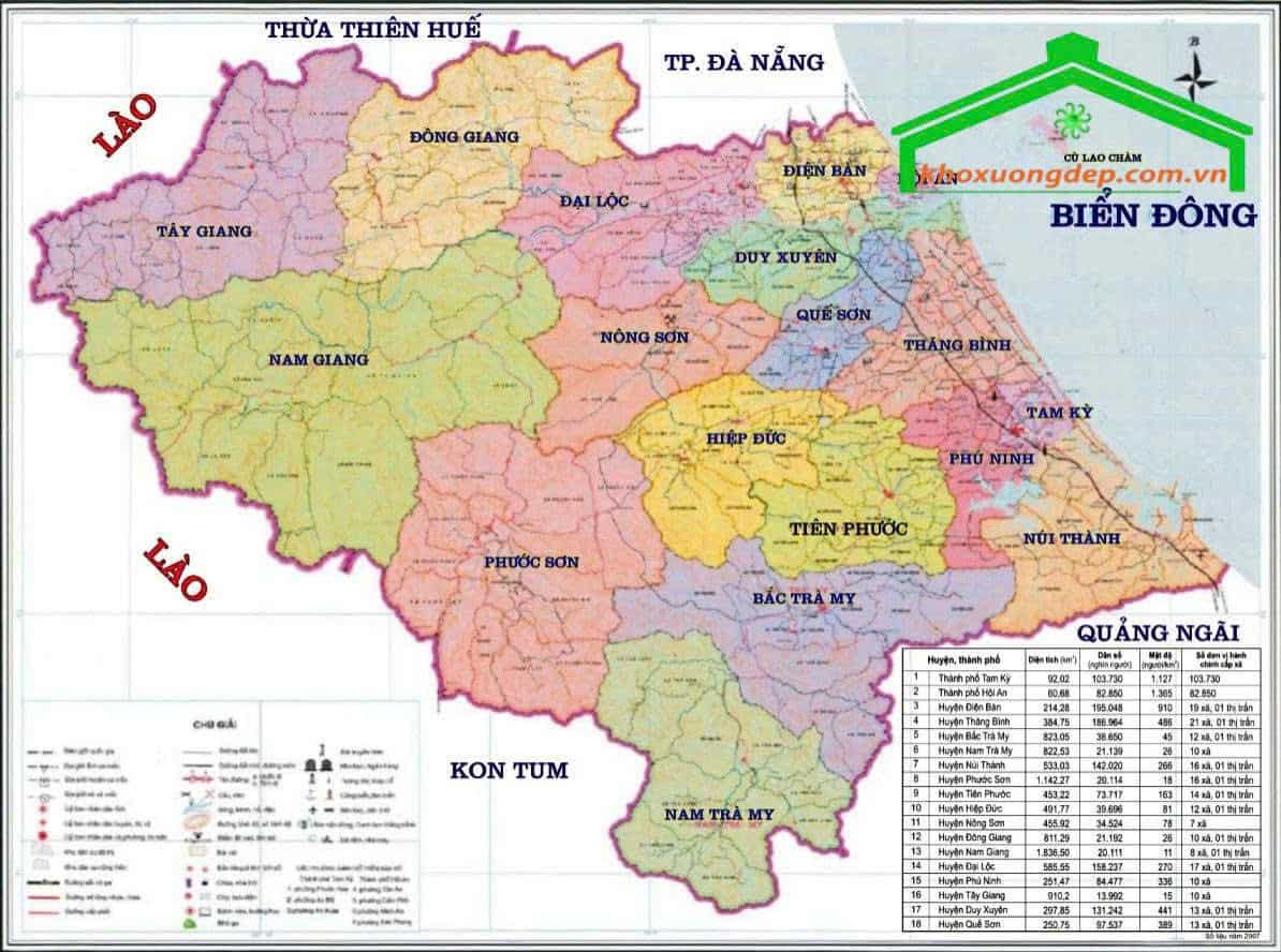 Bản đồ sử dụng đất KCN Bắc Chu Lai