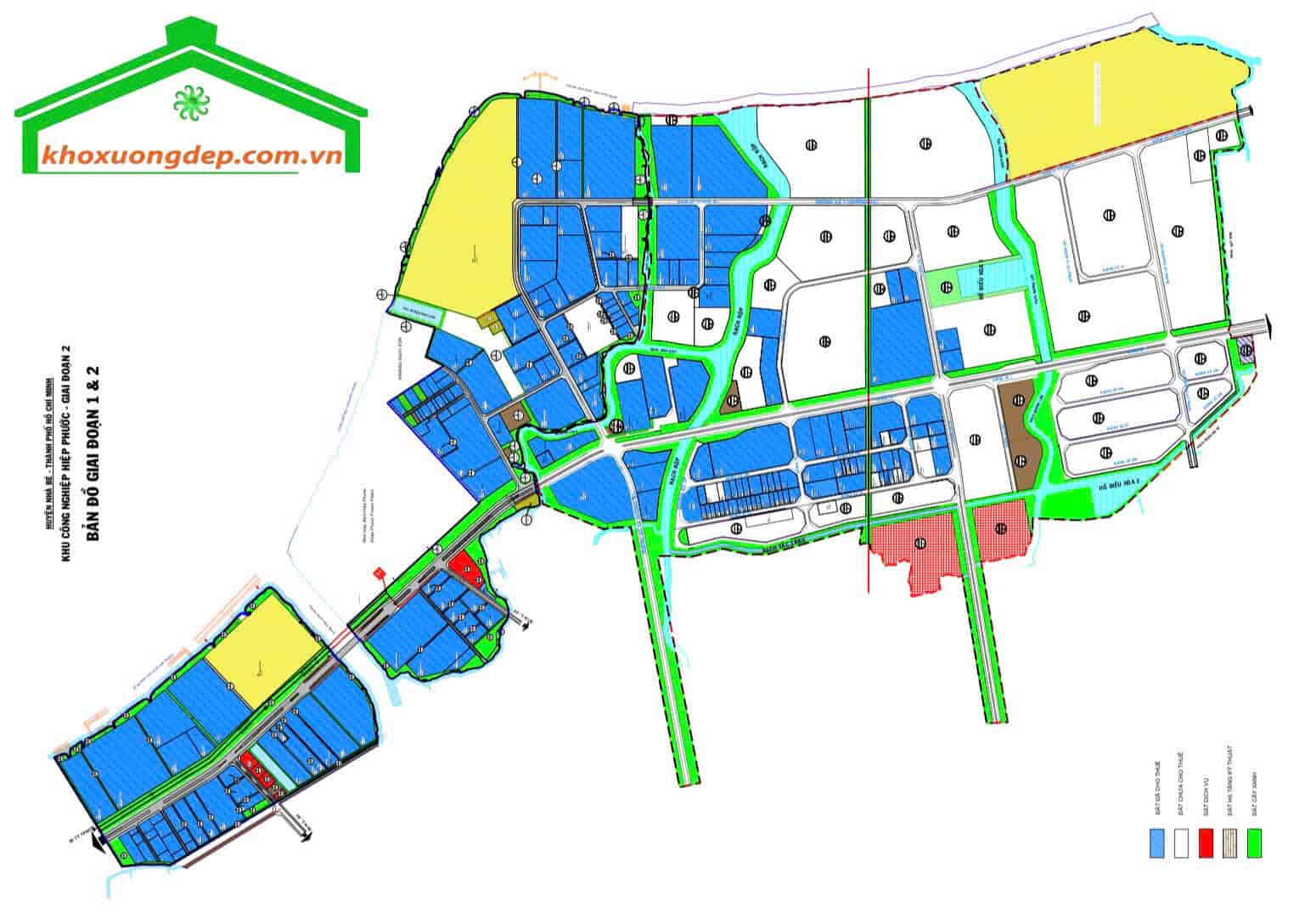 Bản đồ sử dụng đất Khu công nghiệp Hiệp Phước