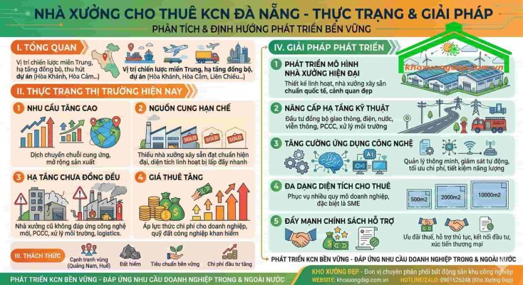 Giải pháp phát triển thị trường nhà xưởng cho thuê KCN Đà Nẵng