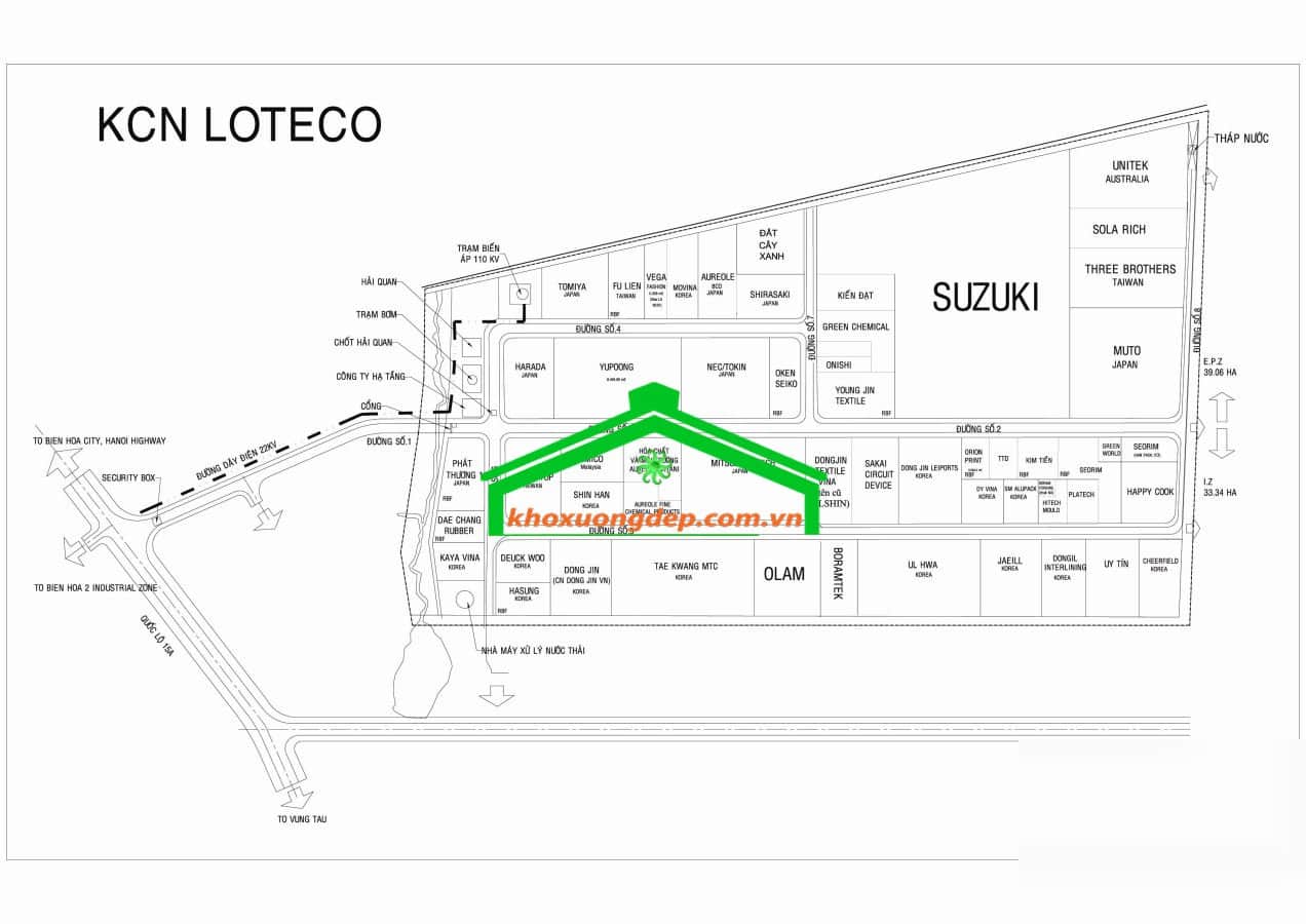 Khu công nghiệp Loteco – Đồng Nai