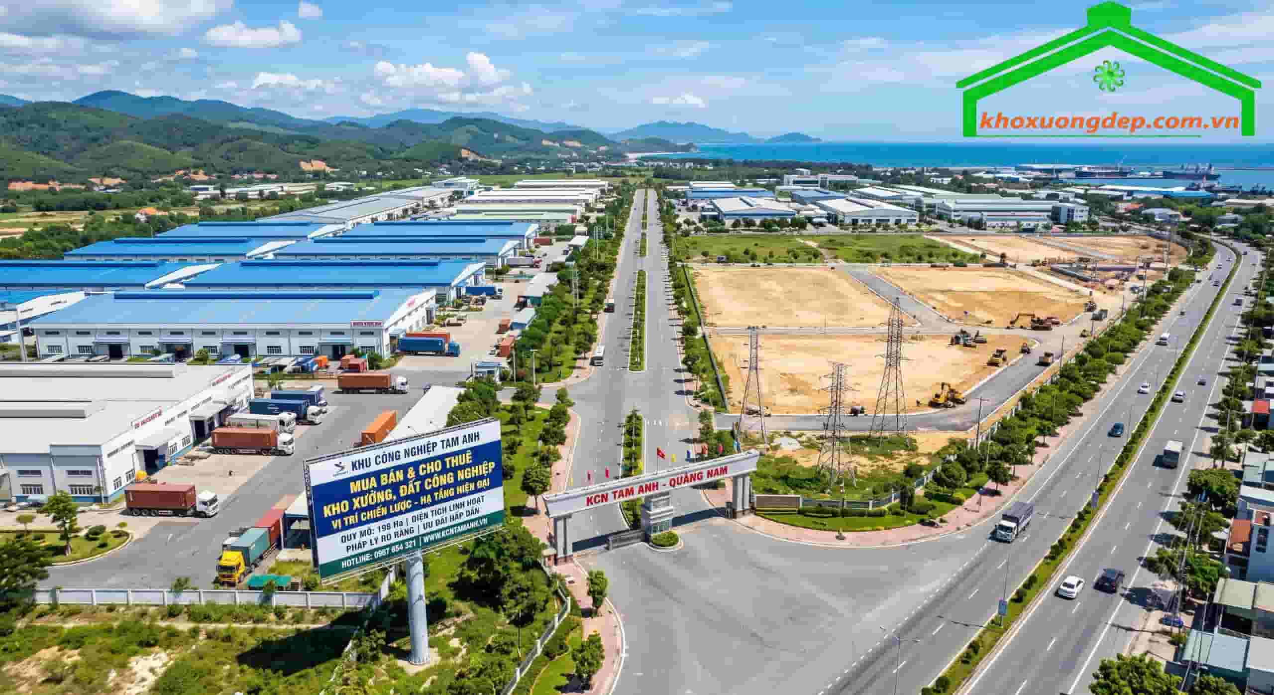 KCN Tam Anh - Mua bán cho thuê kho xưởng, đất công nghiệp