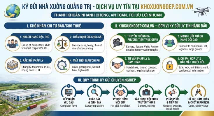 Chuyên gia môi giới kho xưởng hàng đầu tại Quảng Trị