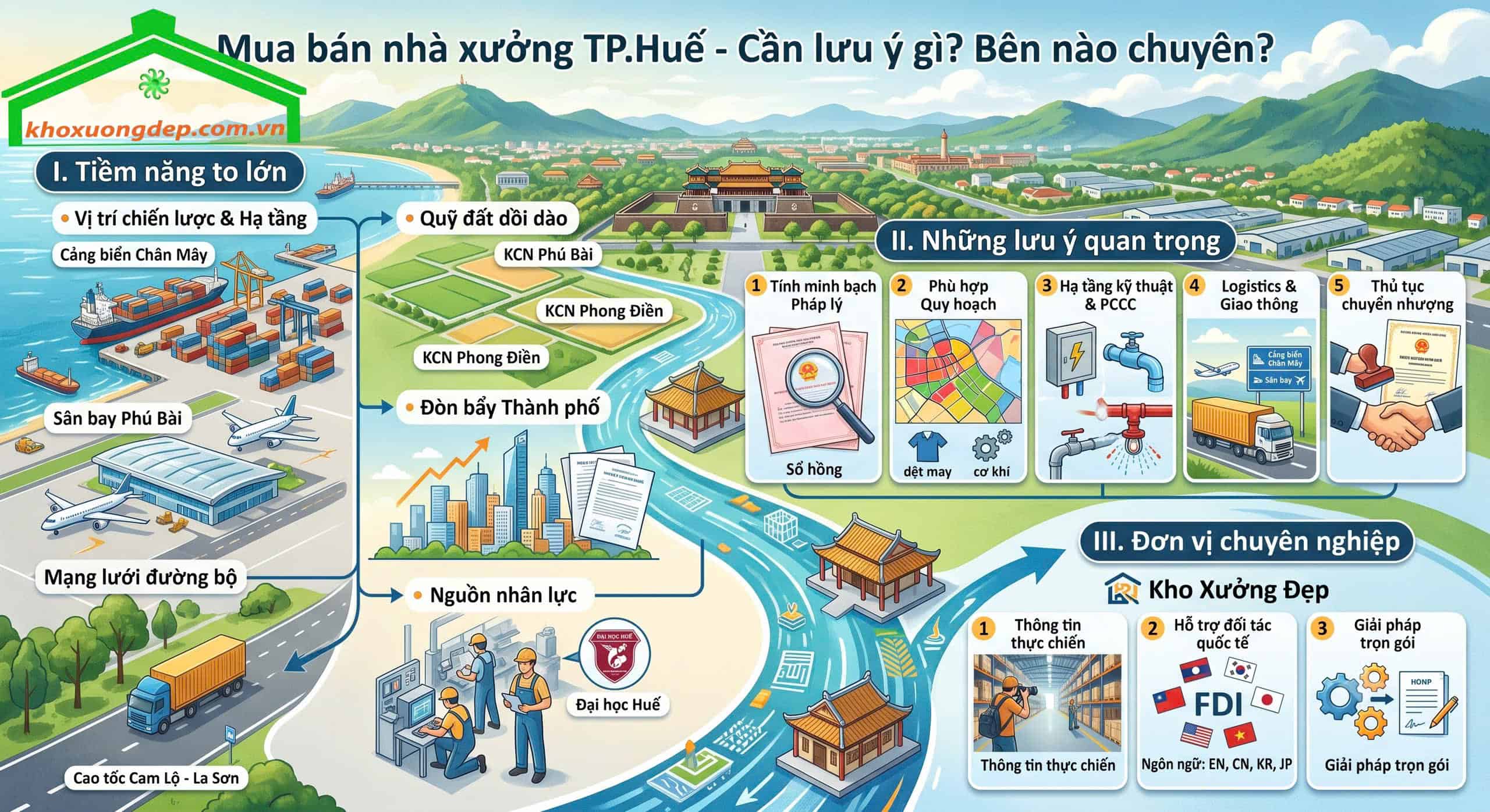 Những lưu ý quan trọng khi mua bán nhà xưởng tại Tp. Huế